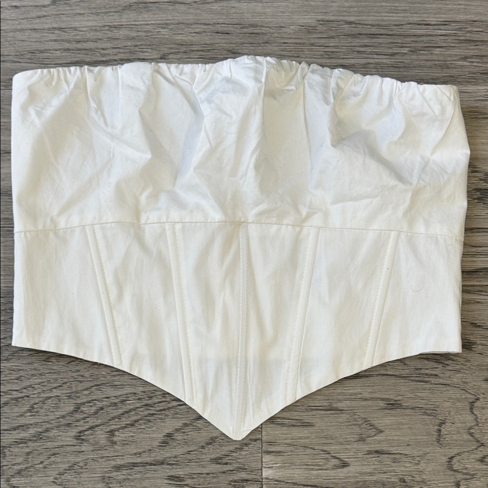 Princess Polly white Strapless Top